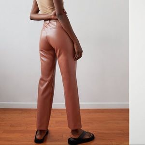 Aritzia Babaton vegan leather pants